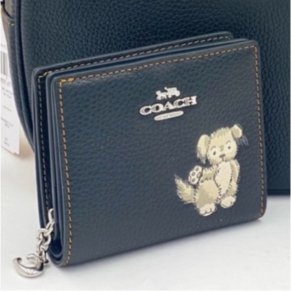 Coach Handbags - Coach Snap Wallet With Happy Dog